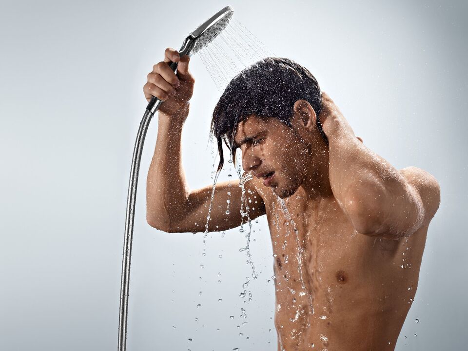 Take a shower with folk remedies before penis enlargement