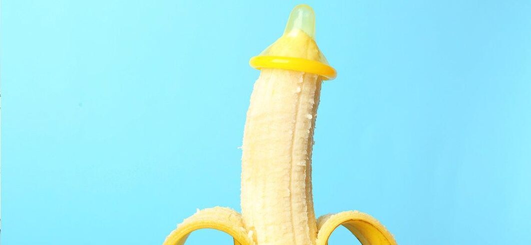 bananas in condoms, as an imitation of penis enlargement without surgery