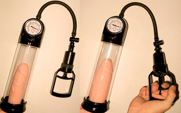 How to use the vacuum pump to increase a member