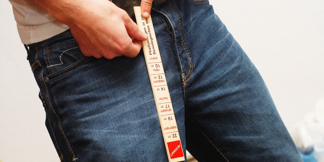 Measures the length of the human member